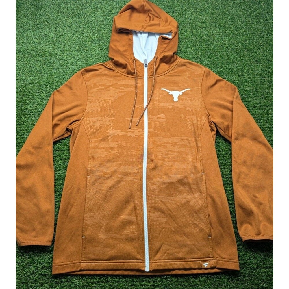 Fanatic Texas Longhorns Hoodie Men Med Orange NCAA Football Fit Sweatshirt
